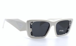 New Prada Pr 08YS WHITE/HABANA Black Dark Grey Authentic Sunglasses 51-18 - £176.93 GBP