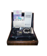 Deco-Tel Rotary Dial Personal Telephone Hidden Phone In Wood Box Tag Pap... - $495.00