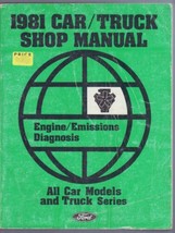 1981 Ford Car Truck Series Shop Service Manual Engine Emissions Diagnosis - $19.75
