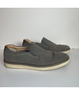 Johnston &amp; Murphy Shoes Mens 9.5M Gray McGuffey Suede Slip On Perforated... - $532.91 MXN