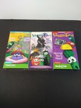 VHS Veggie Tales VHS Lot of 3 video tapes good condition - £15.72 GBP