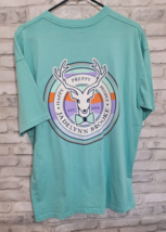 Jadelynn Brooke Pocket Tee Shirt Happy Preppy People Size Large Mint Gre... - $24.99
