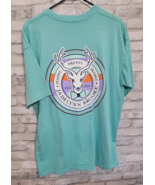 Jadelynn Brooke Pocket Tee Shirt Happy Preppy People Size Large Mint Gre... - $34.17 CAD
