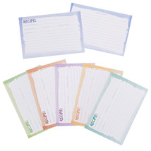 60-Pack 4X6 Recipe Cards Double Sided, Colored Recipe Index Cards - $23.99