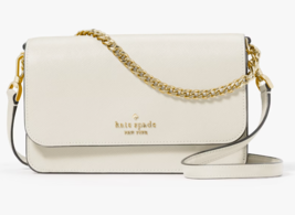 NWB Kate Spade Madison Flap Crossbody White Leather Chain Purse KC586 Gi... - £73.87 GBP