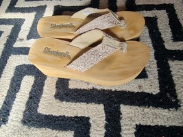 Skechers Nude High Slippers For Women Size 5uk/38eur Express Shipping - £25.17 GBP