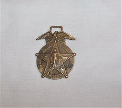 Wwi Rochester Ny Army Service Medal Badge Pocket Watch Key Fob E. Schudakowiz - £39.56 GBP