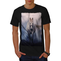 Wellcoda Horse Mystic Wild Animal Mens T-shirt, Sky Graphic Design Printed Tee - £14.64 GBP+