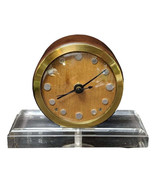 1940&#39;s Lucite/fiberglass/wood Art Deco Clock converted to battery - $399.96