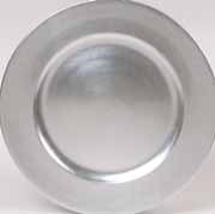 ROUND SILVER CHARGER PLATE (NEW) - £19.65 GBP