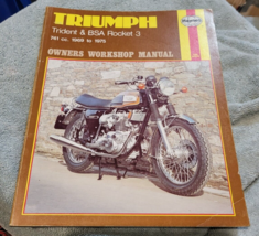 Haynes Owners Workshop Manual Triumph Trident BSA Rocket 3 1969 to 1975 - $17.49
