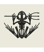 US NAVY SEAL Bone Skeletal Frog Custom Embroidered Polo Shirt - $664.31 MXN+