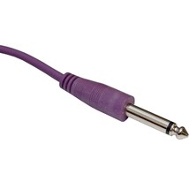 2&#39; Ft Foot Feet Straight 1/4 Guitar To Effects Fx Pedal Patch Cable Cord Purple - £10.92 GBP