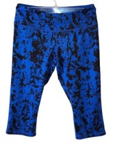 Z by Zella Workout Leggings Size Medium Cropped Capri Blue Black - £10.30 GBP
