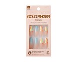 KISS GOLDFINGER TRENDY GEL READY TO WEAR 24 NAILS GLUE INCLUDED - #GD43 - $7.49