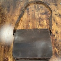Businesstaschen von Oskar Stag Dark Brown Leather Laptop Messenger Bag - £54.91 GBP
