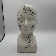 Ceramic Phrenology Head - Two&#39;s Company - 12&quot; Crackle Design Hard To Find - £35.96 GBP