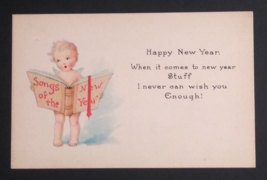 Songs of the New Year Angel Songbook UNP Gibson Postcard c1910s - £6.38 GBP
