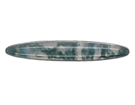 Antique Sterling Silver Genuine Natural Moss Agate Bar Pin 1 3/4&quot; (#J7438) - $244.02 CAD