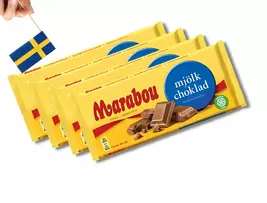 4 Bars of Marabou Milk Chocolate 160g (5.64 Oz), Swedish mjölk choklad - $25.26