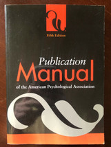 Publication Manual of the American Psychological Association Fifth Edition - £13.42 GBP