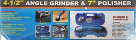 4-1/2" Inch Electric Grinder And 7" Polisher Combo. With Case And Accessories - $79.99