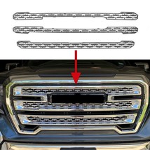 For 2019-2022 GMC Sierra 1500 SLT AT4 Chrome Grille Mesh Grill Insert Ov... - £90.57 GBP