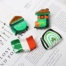 4PK Claw Clips St. Patrick&#39;s Day Hair Accessories for Women Irish Day Ha... - £6.72 GBP