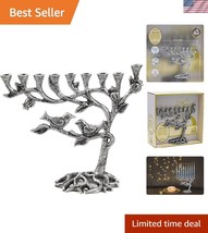 Artistic Tree of Life Menorah - Elegant Silver Design for Chanukah Celeb... - $45.00
