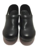 Dansko Women&#39;s Genuine Leather Mules Clogs - Black Size 12.5 -13 M 00602020 - £66.03 GBP