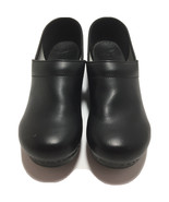 Dansko Women&#39;s Genuine Leather Mules Clogs - Black Size 12.5 -13 M 00602020 - $115.63 CAD