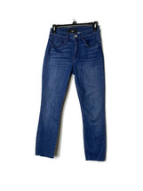 3x1 NYC Dark Wash Blue Straight Leg Jeans Size 25 Released Hem Stretch - £11.11 GBP