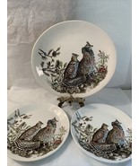 1-Johnson Bros England  Grouse Plate 11&quot; Oval: 2-8.5&quot; Round Salad Plates - $18.70