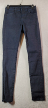 J Brand Jeans Womens Size 26 Blue Denim Pockets Flat Front Skinny Leg Dark Wash - £13.10 GBP