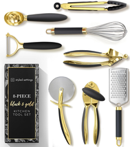 Kitchen Utensils - Luxe 8-Piece Gold Kitchen Tools Set - Kitchen Accesso... - $96.36+