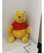 Vintage Disney Winnie The Pooh Stuffed Sitting Red Shirt Plush 12” - £10.60 GBP