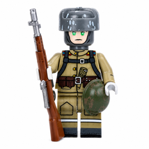 WWII Soviet Infantry SVT 40 Rifleman Custom 1pc Minifigure - $3.99