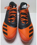 NWT New Adidas Icon V Bounce Orange Black Baseball Spikes G28252 Shoes M... - £32.08 GBP