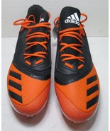 NWT New Adidas Icon V Bounce Orange Black Baseball Spikes G28252 Shoes M... - $776.24 MXN