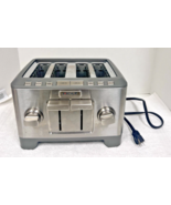 Wolf Gourmet Stainless Steel 4 Slice Toaster - WGTR104S Frozen Bagel Kee... - $391.05
