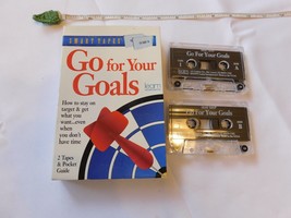 Go for Your Goals 2 audio cassette tapes &amp; pocket guide 1995 Learn Incor... - £10.09 GBP