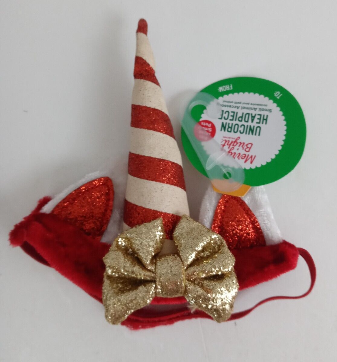 Merry &amp; Bright Collection Unicorn Headpiece Costume Small Pets Guinea Pigs - $3.87