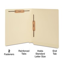 Reinforced End Tab Classification Folder Letter Size - £30.66 GBP