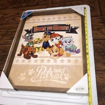 PAW PATROL &quot;Best In Show&quot; Wall Art 14&quot; x 18&quot; Wood Backing and Frame - Unique - £17.30 GBP