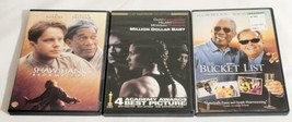 The Shawshank Redemption, Million Dollar Baby &amp; Bucket List DVD Morgan Freeman  - £6.08 GBP