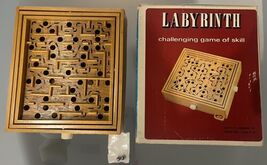 VTG Labyrinth Wood Maze Balance Strategy Game Board Balls Box Instructio... - $42.74