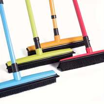 Pet Hair Removal Broom with Squeegee and Dust Removal Brush - £19.77 GBP