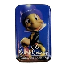 1992 VTG Walt Disney Collector’s Society Jiminy Cricket Metal Pin Button 2 5&quot; - £7.90 GBP