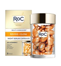 RoC Multi Correxion Revive + Glow 20% Pure Vitamin C Night Serum Capsules for Br - £39.95 GBP