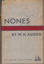 1950 W.H. Auden Nones hc/dj 1st edition ~ 20th century English-American ... - £38.68 GBP
